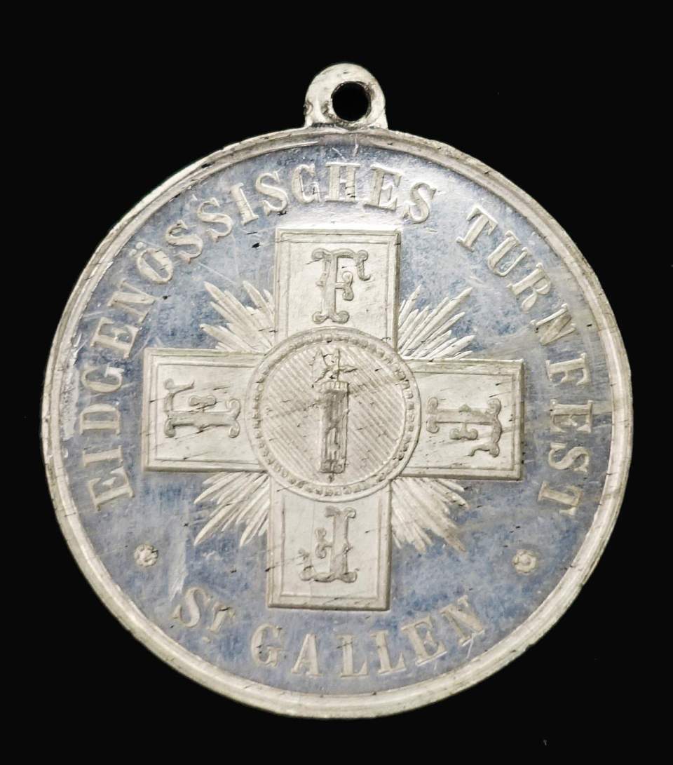 Medaille Eidgenössisches Turnfest St. Gallen, 1878
