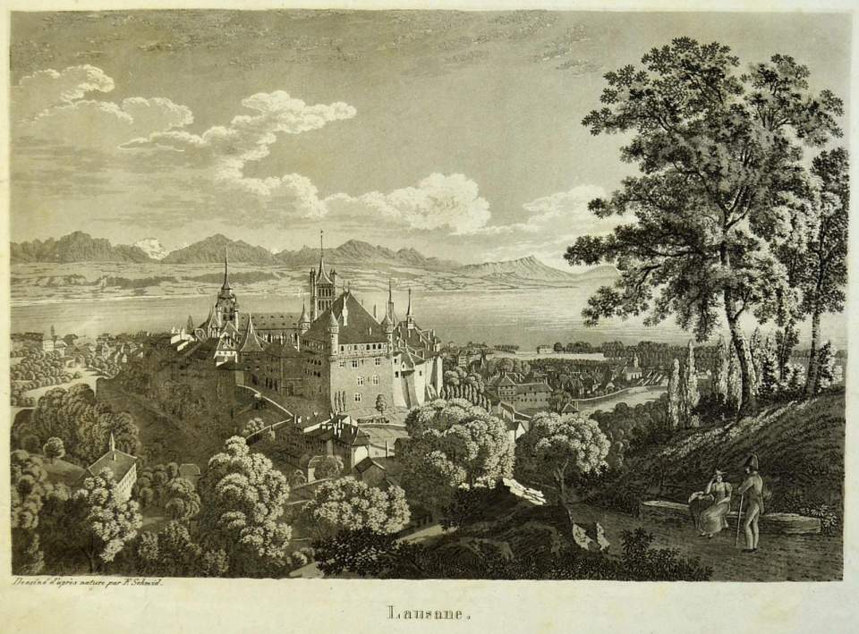 Ansicht Stadt Lausanne