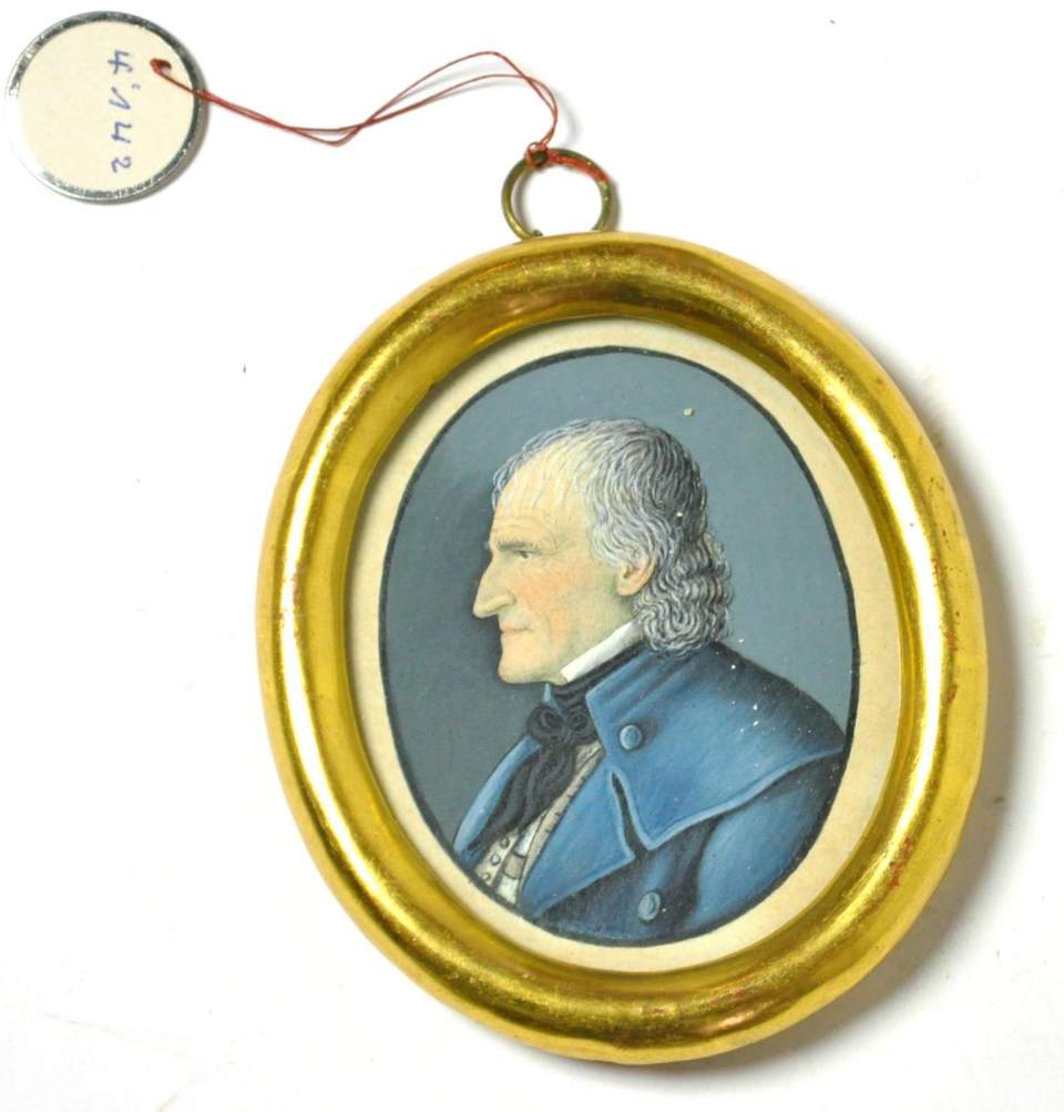 Bildnis eines unbekannten, alten Mannes, (Angehöriger des Geschlechts Angehrn von Häggenschwil) (Miniatur)