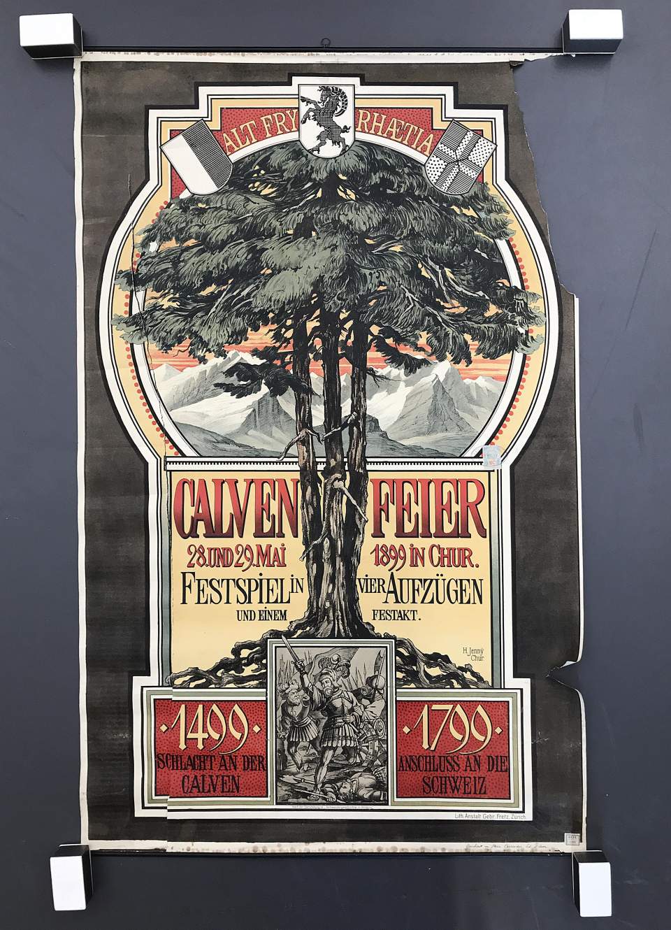 Plakat für die Calvenfeier in Chur