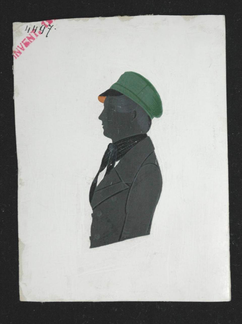 Schwarze Silhouette eines Kommilitonen
