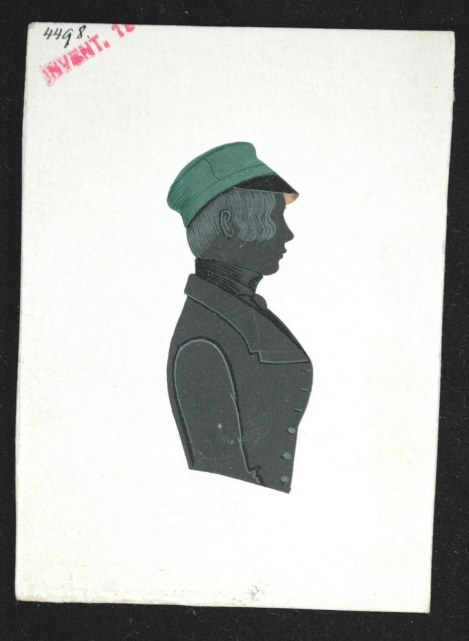 Schwarze Silhouette eines Kommilitonen
