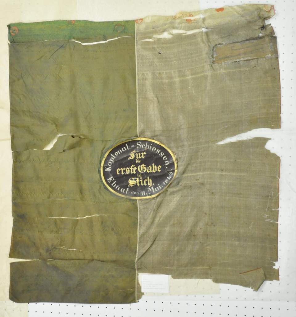 Preisschützenfahne Ebnat 1843