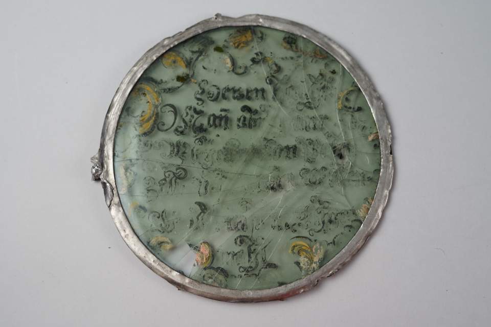 Glasgemälde von Abraham Breuer und Susanna Wittenwiller, Monolithrundscheibe