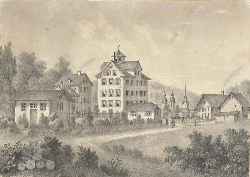 Ansicht St.Gallen und Vila Bürgli