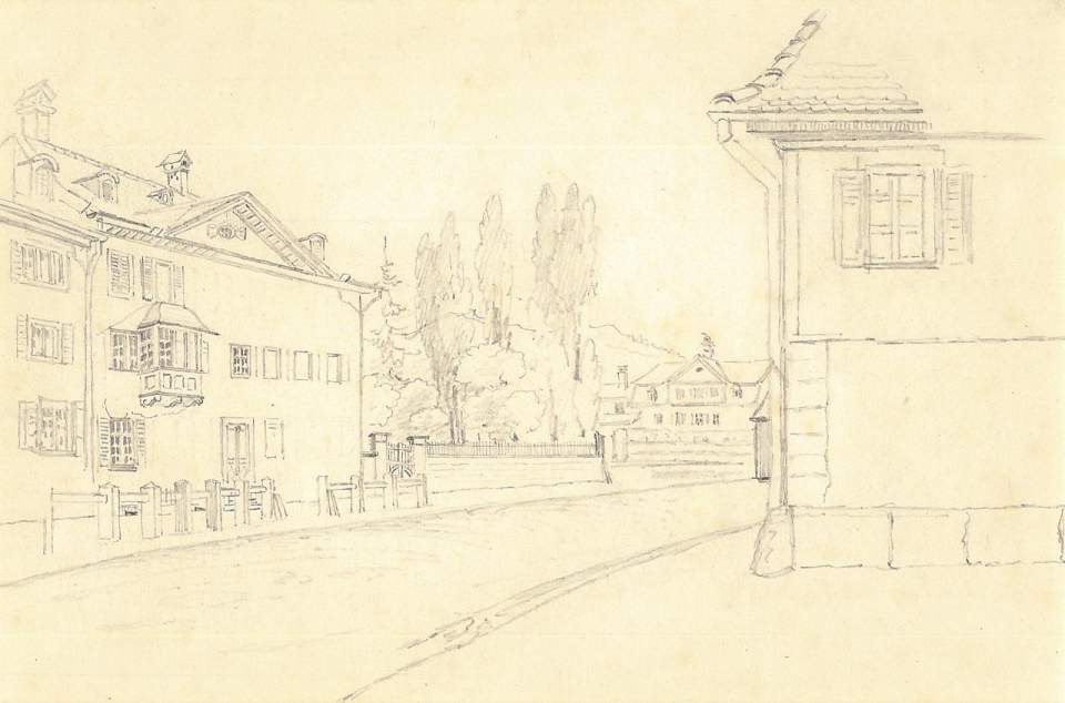 Ansicht St.Gallen Haus Rosengarten beim Kugelmoos