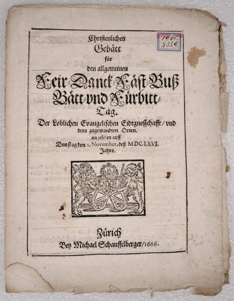 Gebete für den Eidgenössischen Bettag
