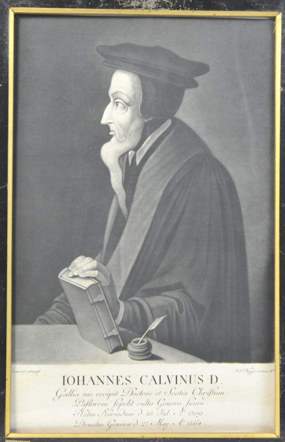 Porträt von Johannes Calvinus 1509 - 1564