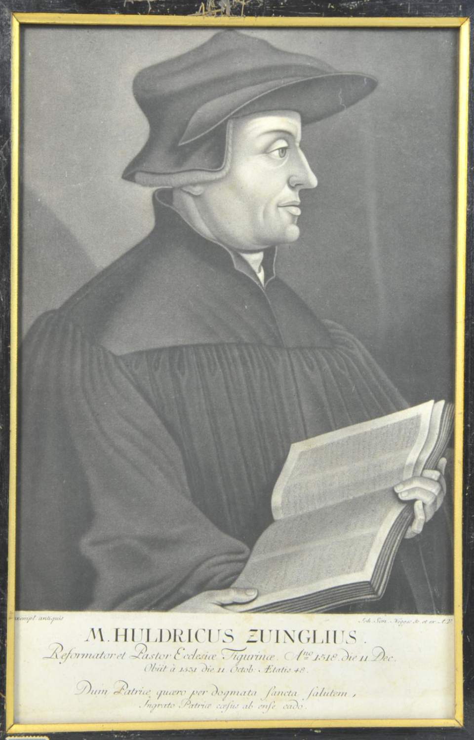 Porträt von Huldreich Zwingli 1484 - 1531