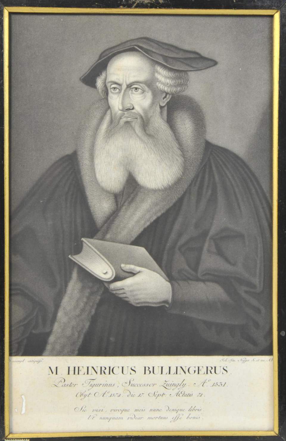 Porträt von Heinrich Bullinger 1503 - 1574
