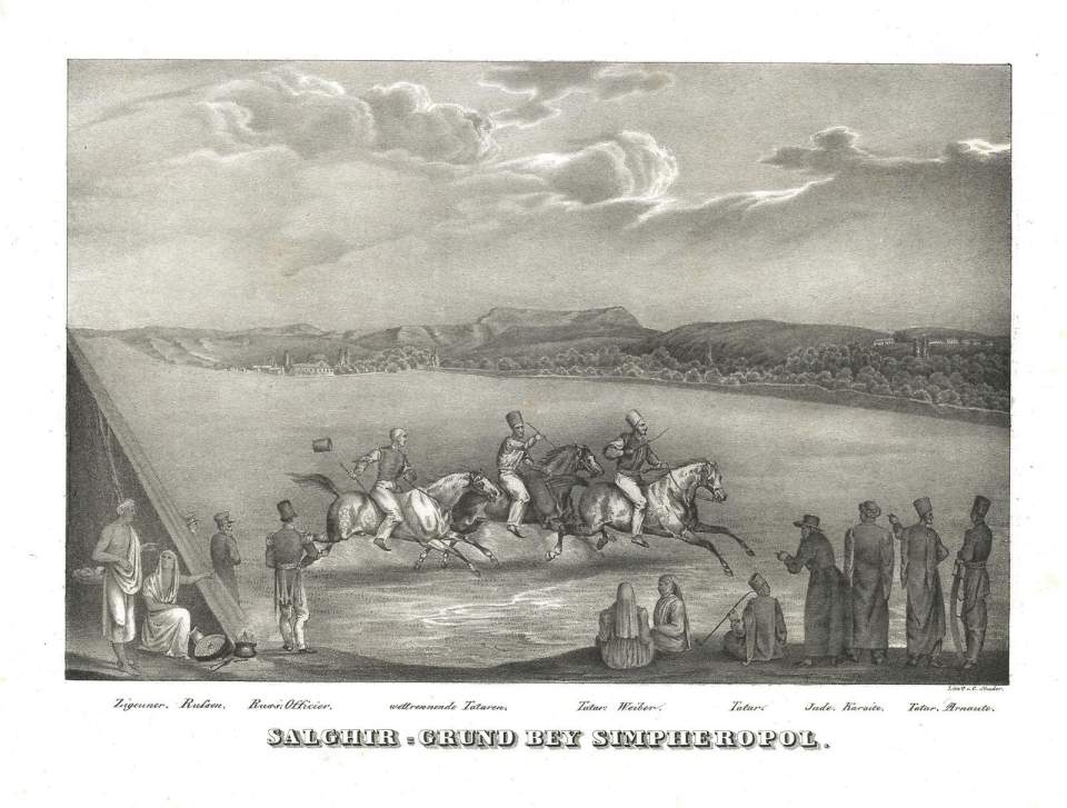 Lithografie Salghir = Grund bey Simpheropol