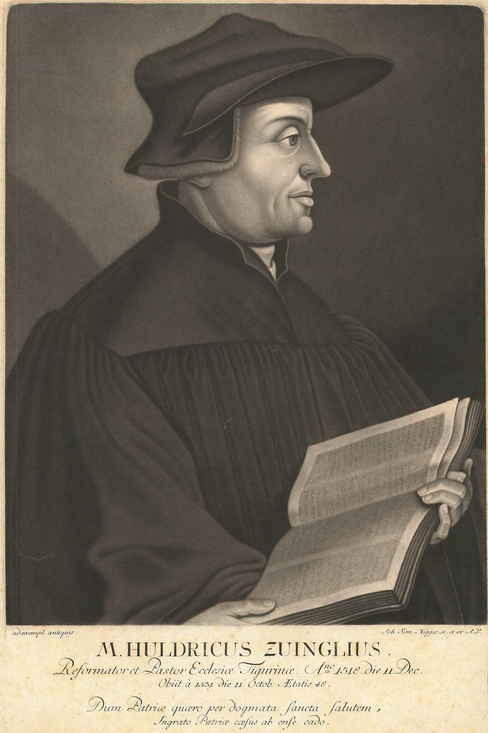 Reformationsbildnis M. Huldricus Zwinglius
