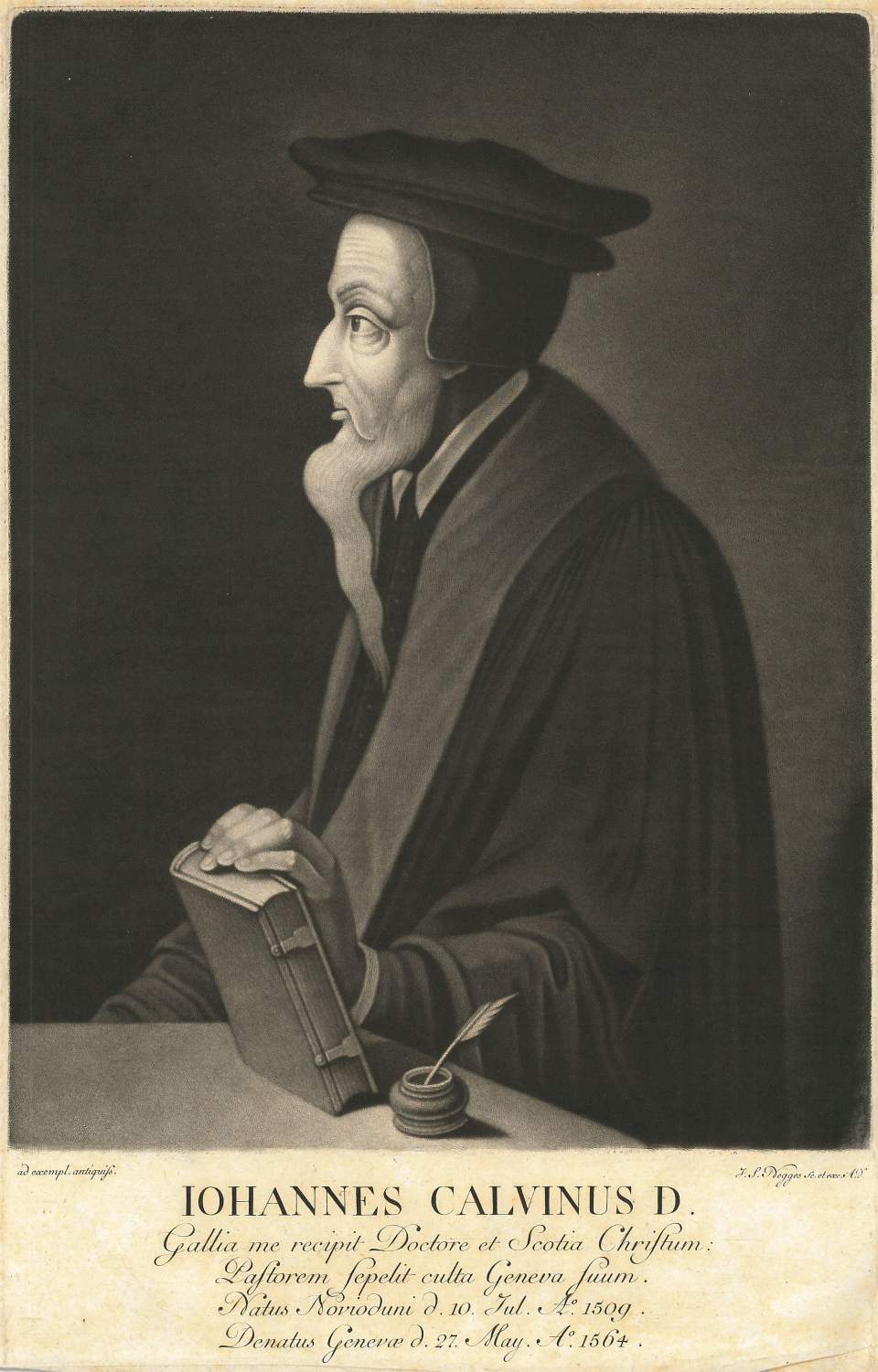 Reformationsbildnis Johannes Calvinus D.