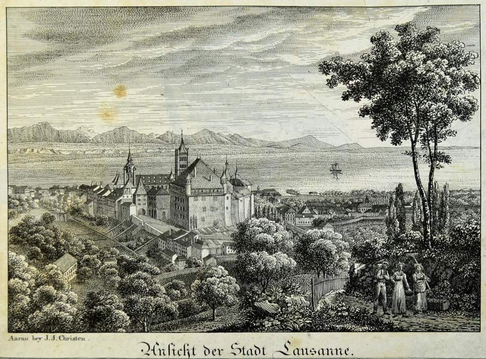 Ansicht Stadt Lausanne