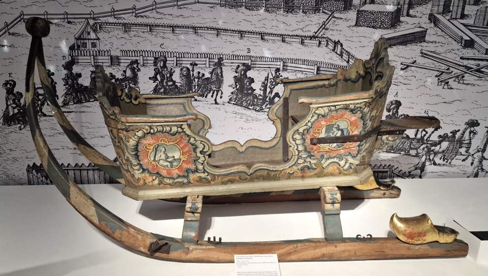 Rennschlitten aus Mels, Pferdeschlitten