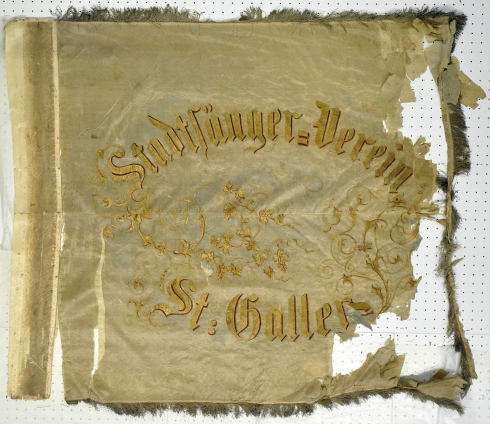  Fahne des «Stadtsängerverein St.Gallen», 1869