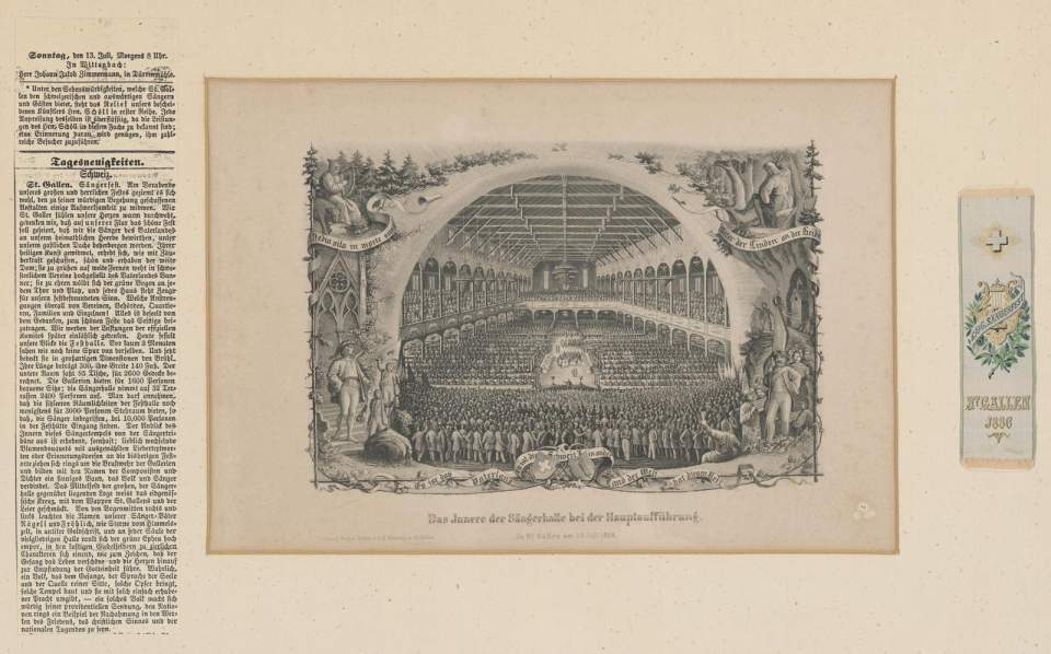 Inneres Sängerhalle Sängerfest St.Gallen