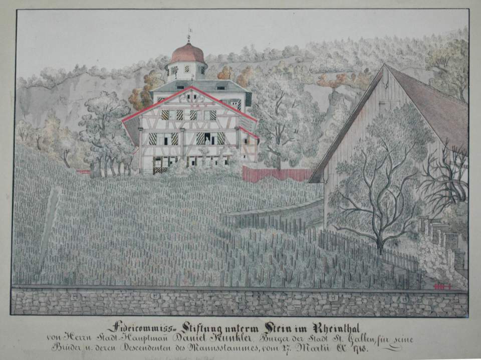 Ansicht Weinburg, Thal