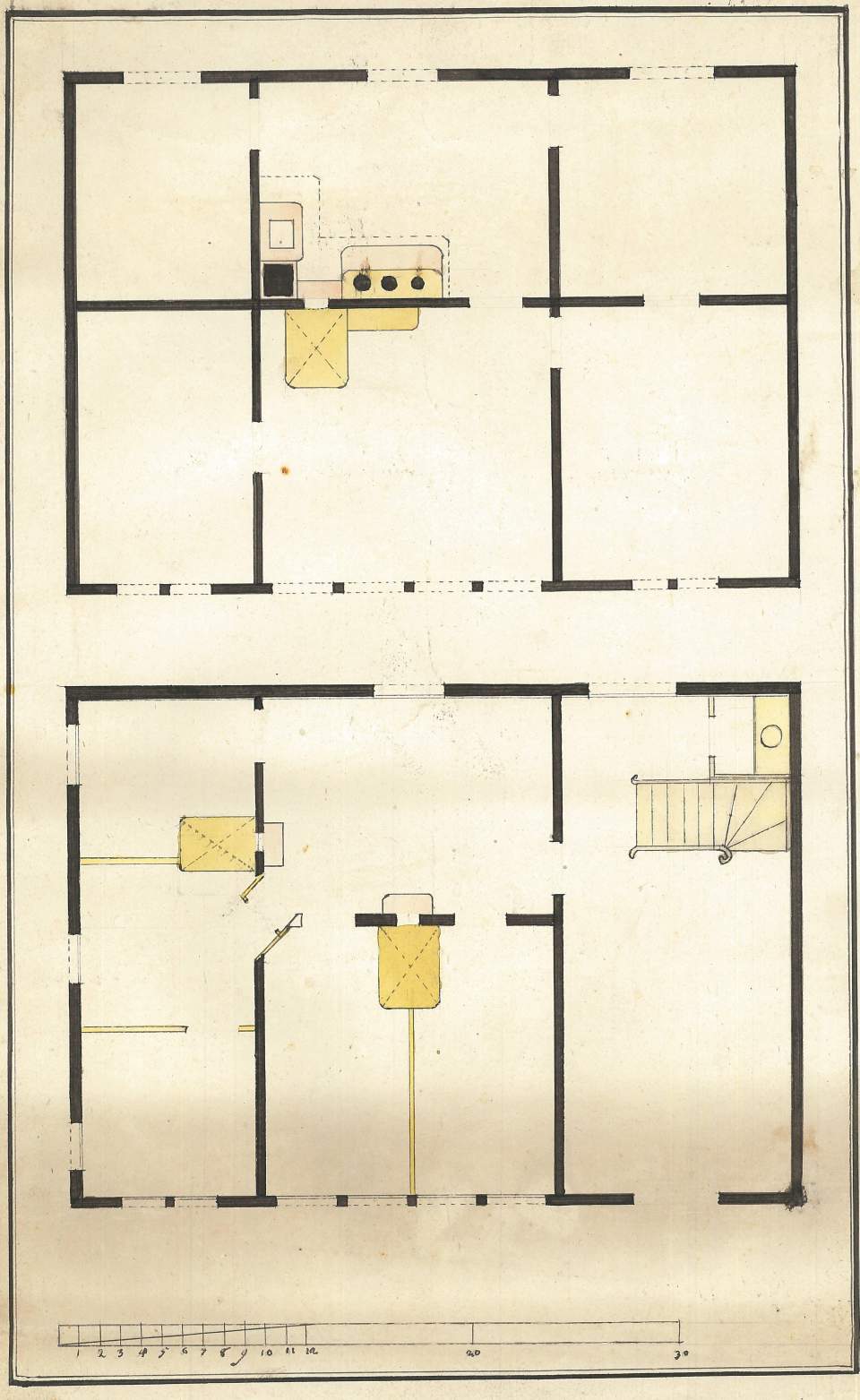 Grundriss eines Gebäudes