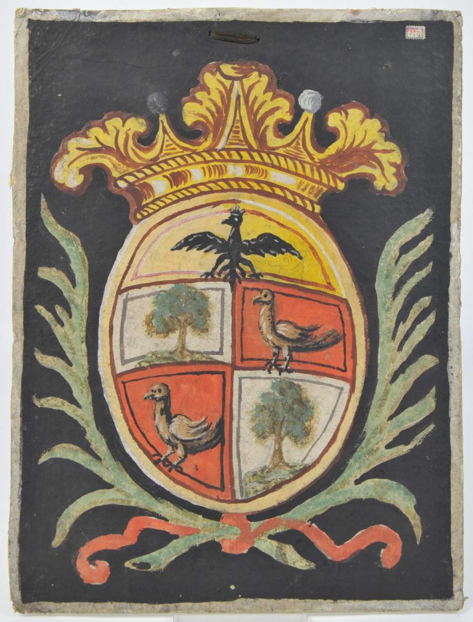 Gemälde, Ölgemälde Wappentafel der Albertis, Rorschach