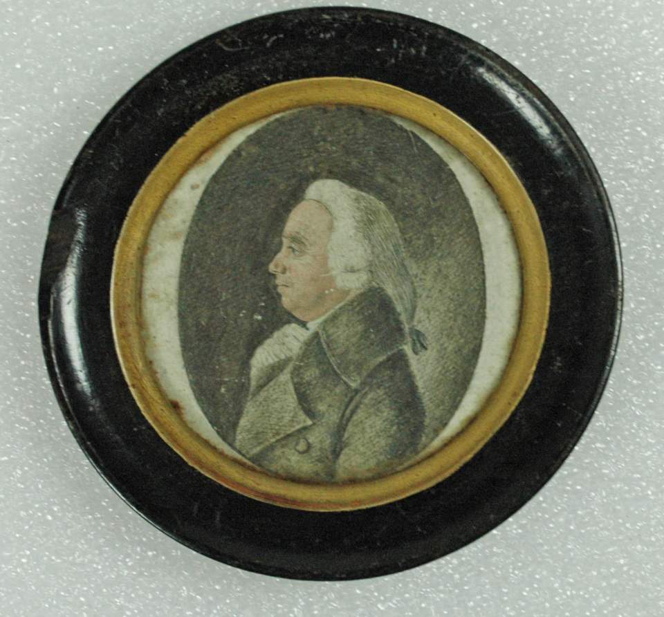 Bildnis des Landvogt Xaver Gilly-Good, gestorben in Schännis (SG) (Miniatur)