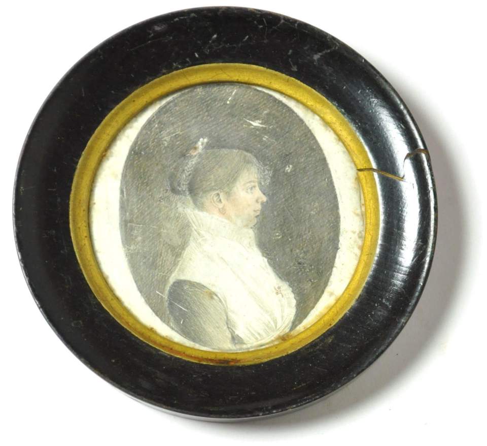 Bildnis der Luise Mayer-Gilly, gest. in Lichtensteig (Miniatur)