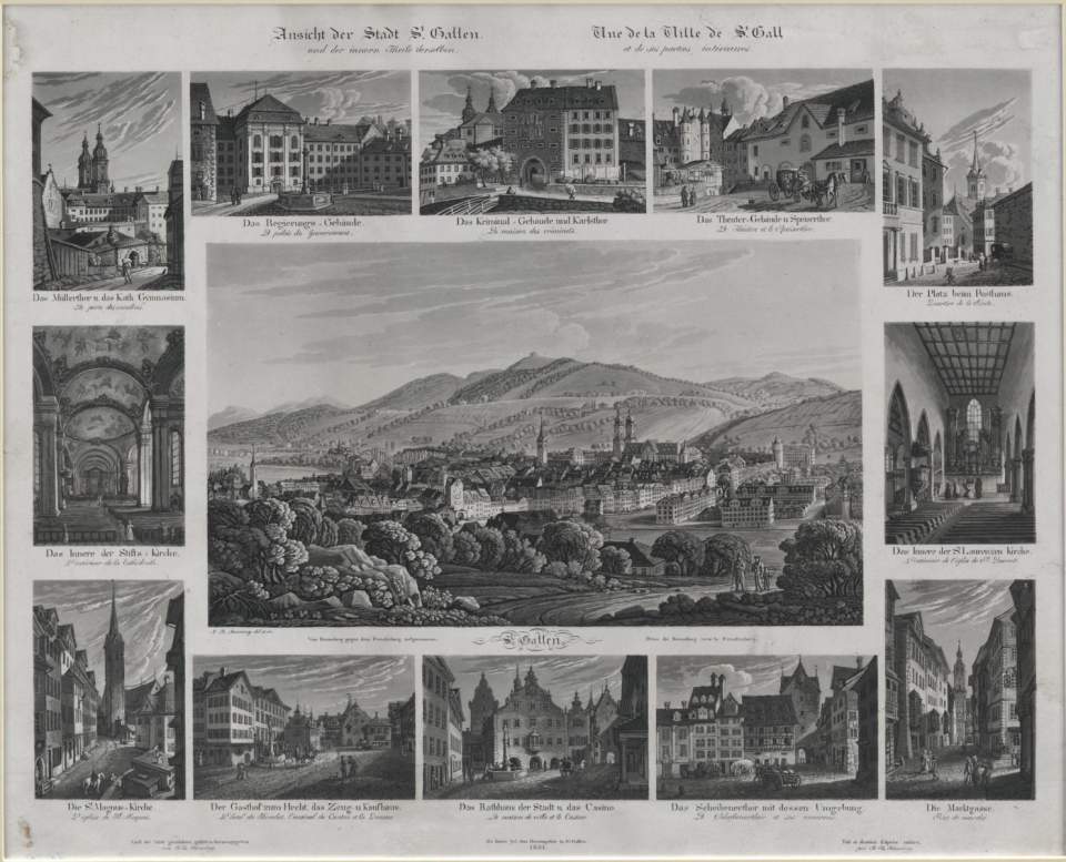 Gruppenstich St.Gallen von Nordwesten
