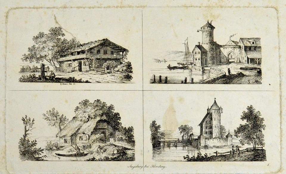 4 Ansichten von Augsburg
