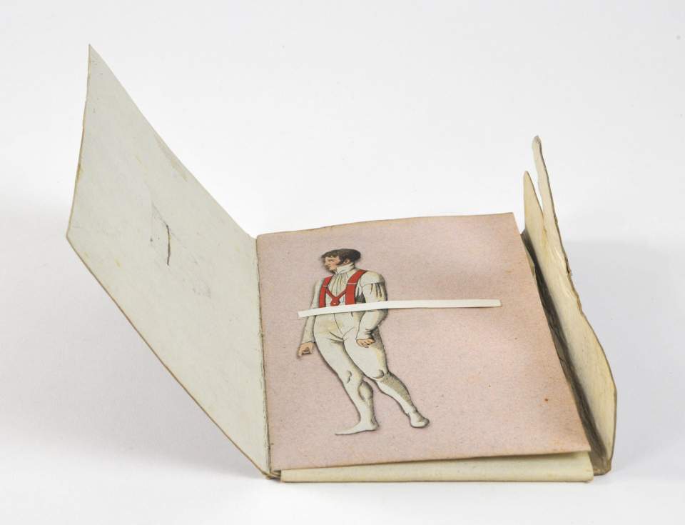 Kinderspielzeug, Militärpuppe aus Papier