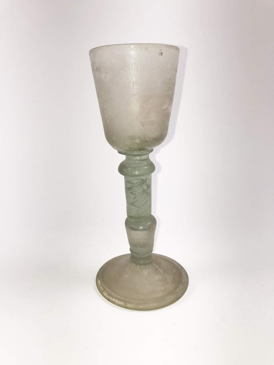 Kommunionskelch aus Glas, Kelchglas, Pokal