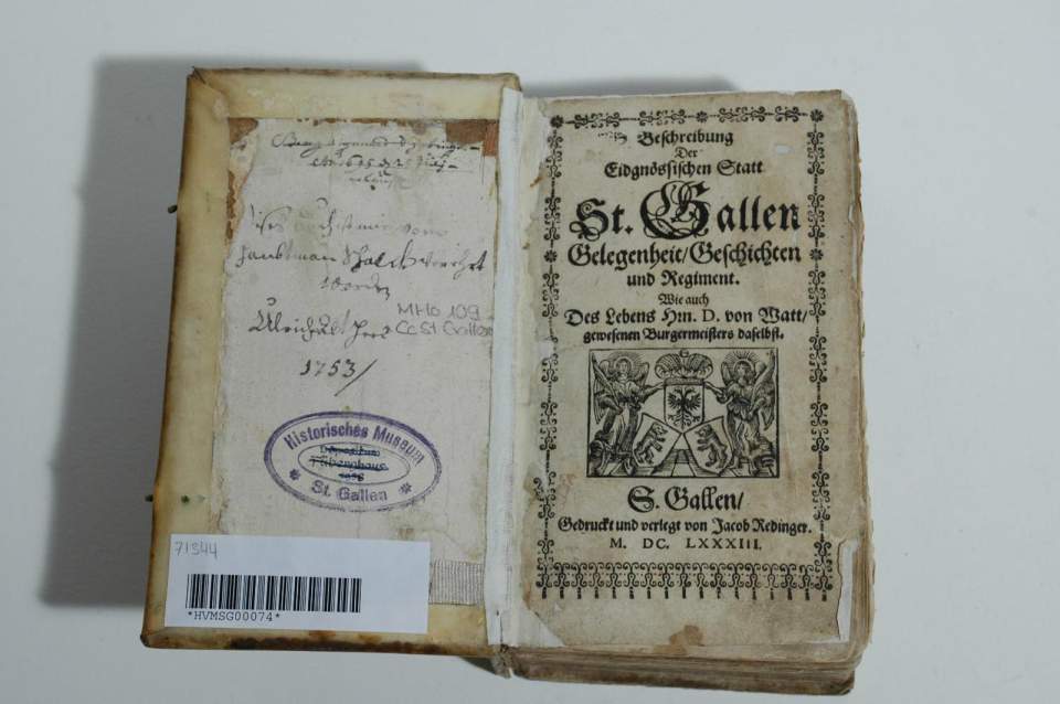 Buch Beschreibung der eidgenössischen Stadt St. Gallen