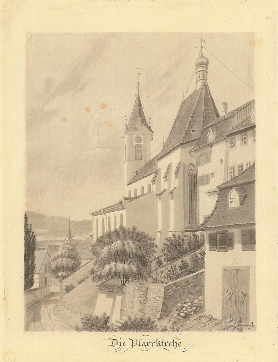 Wil - Pfarrkirche St. Nikolaus, 1837