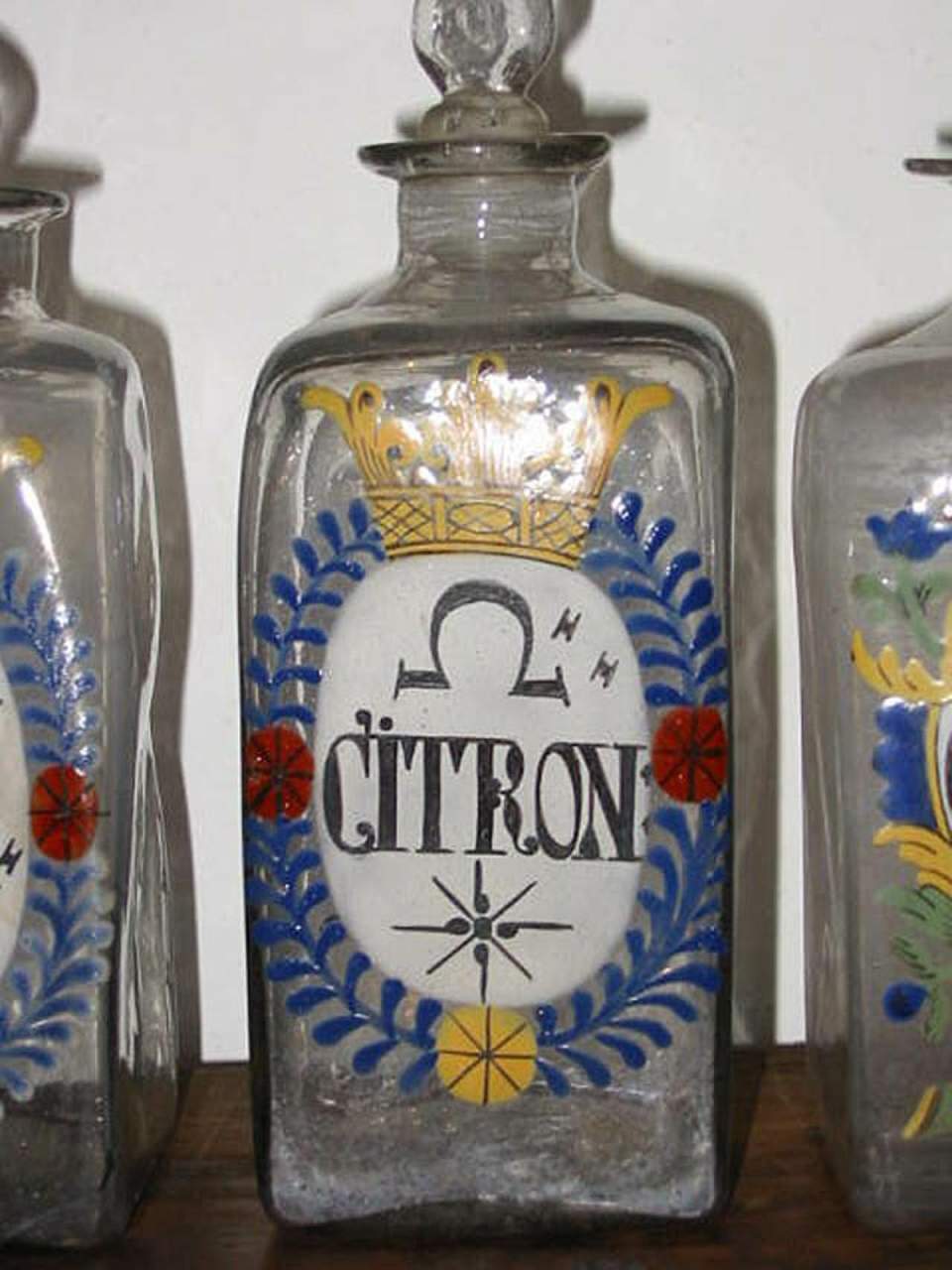 Apothekerglas, Glas
