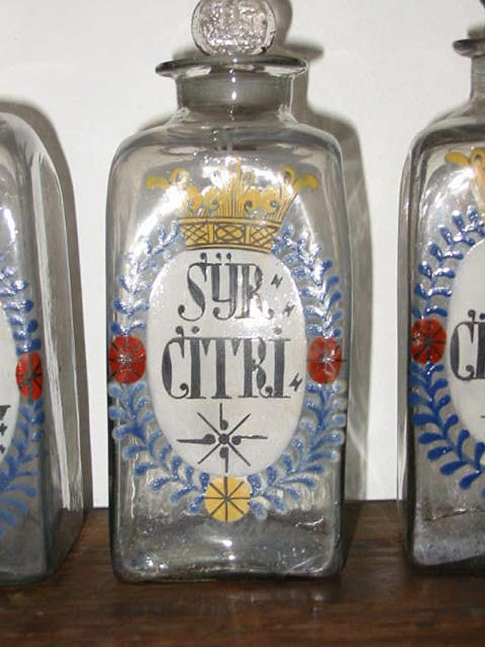Apothekerglas, Glas