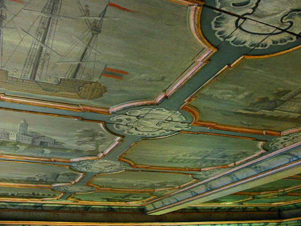 Decke der Stube aus Flawil, Steigerstube