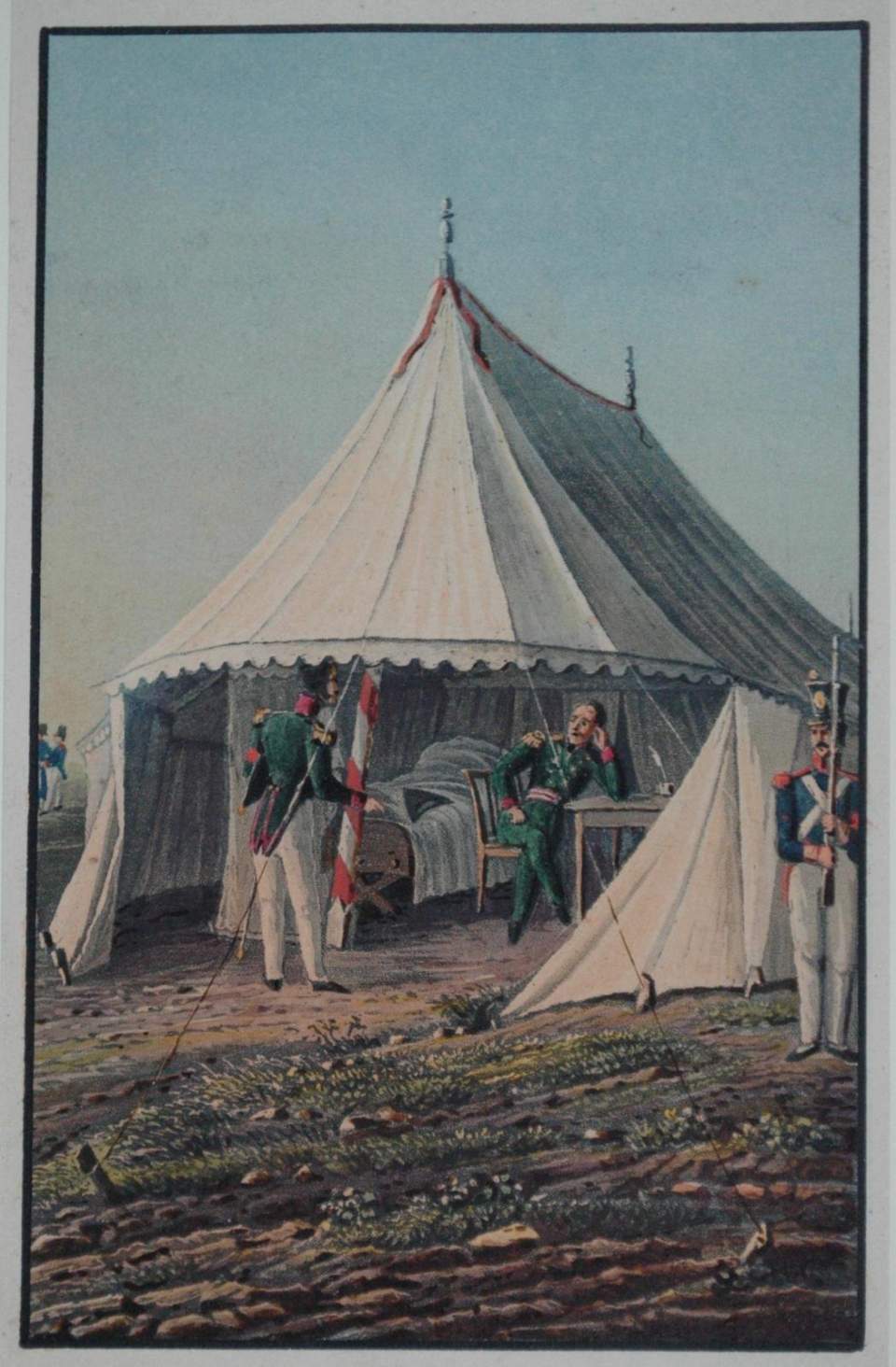 Ansicht der Zelte des Eidgenössischen Oberst Maillardoz