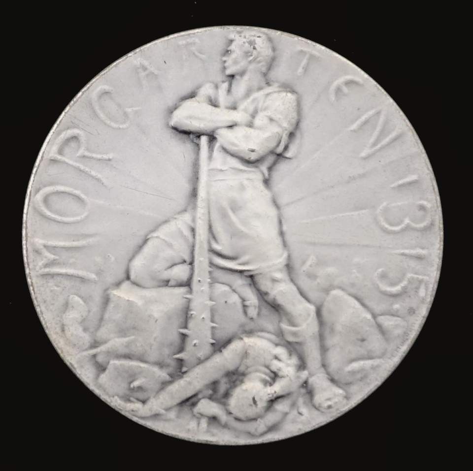 Medaille Errichtung des Morgarten-Denkmals