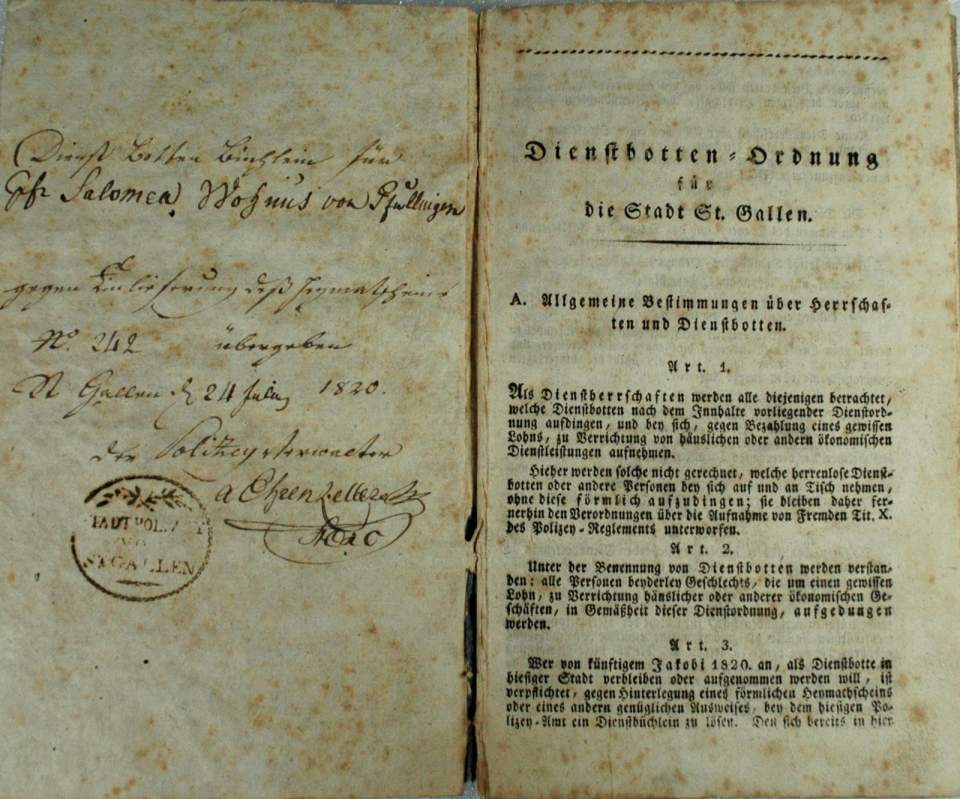 Dienstboten Ordnung