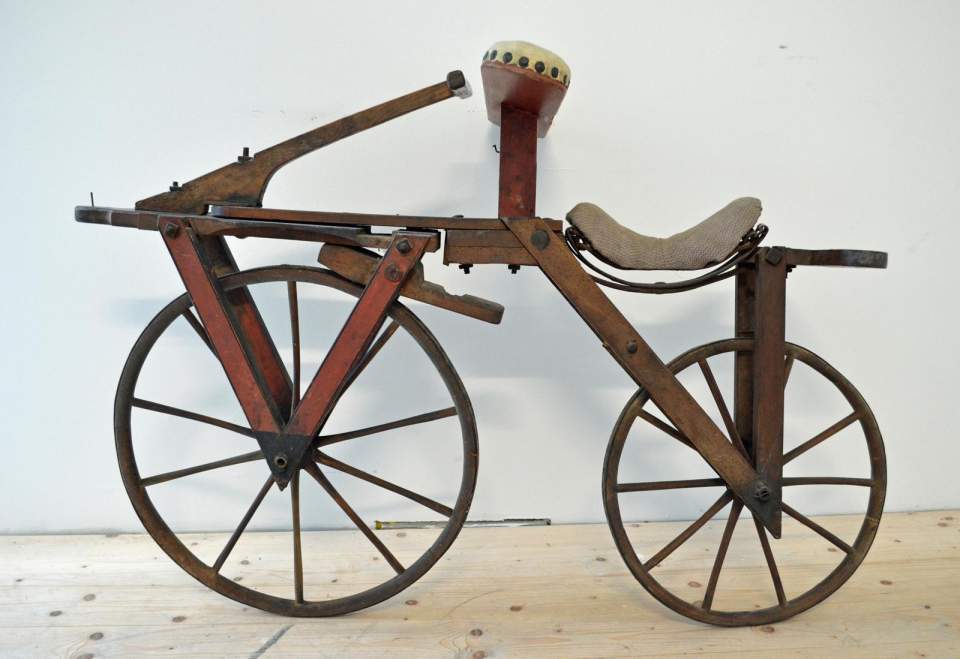 Draisine, Veloziped, Laufrad, Fahrrad, um 1820