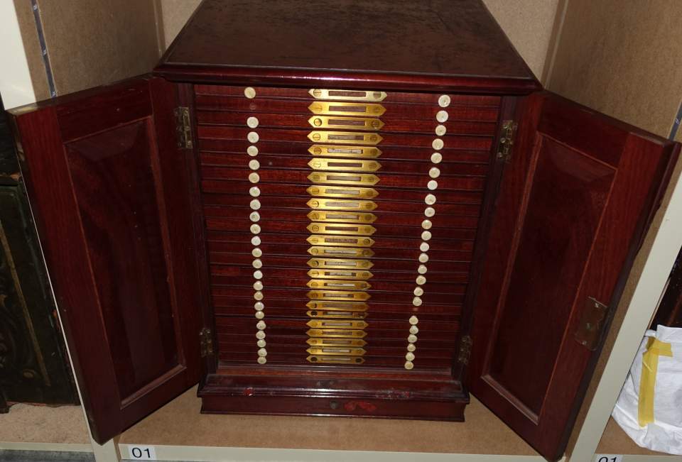 Münzkasten des Sammlung Gonzenbach (leer)