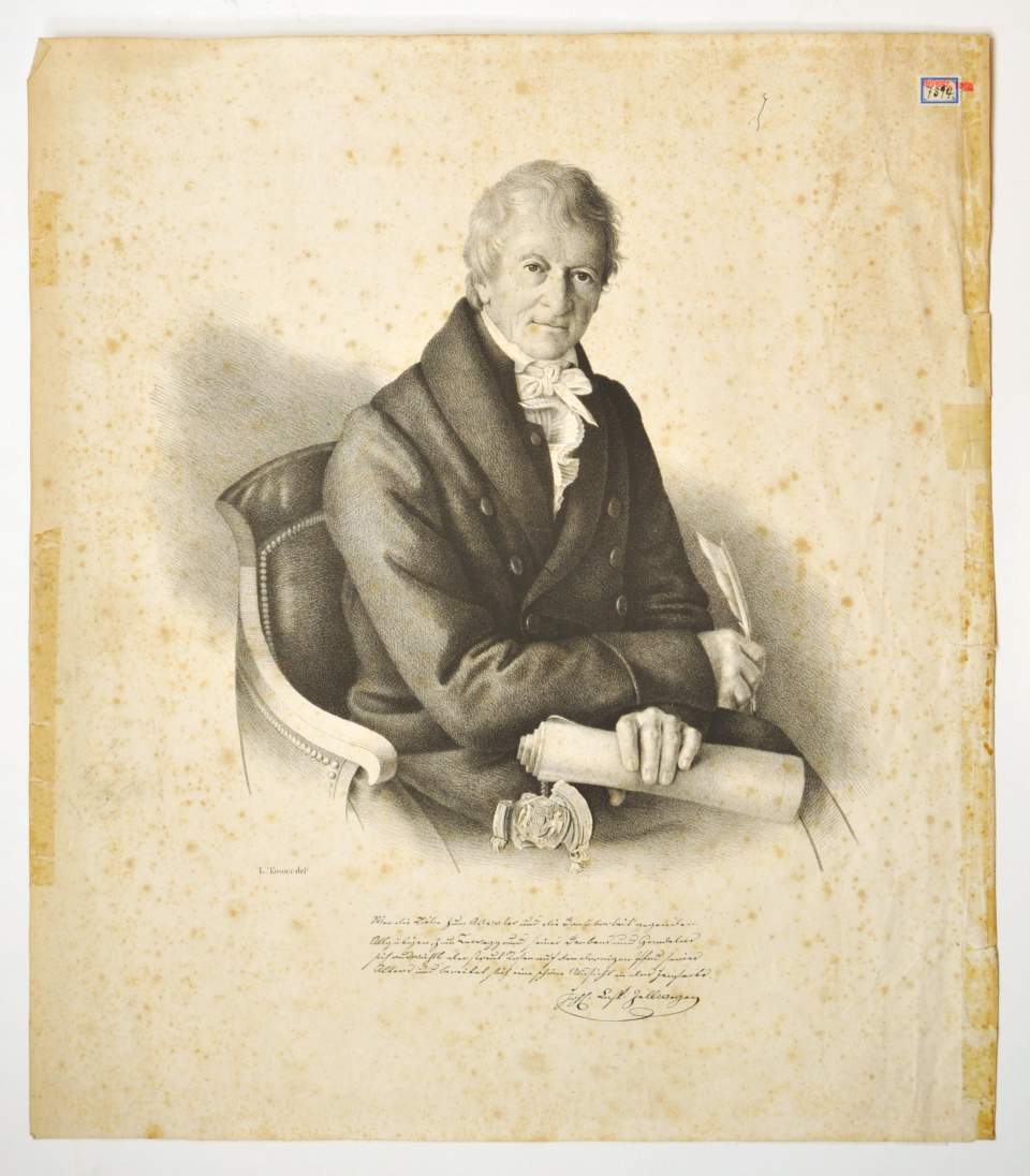 Lithografie, Johann Kaspar Zellweger