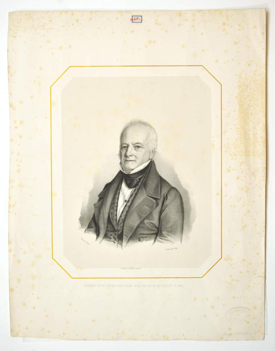 Lithografie, a. Regierungsrat Matthias Näf von Altstädten