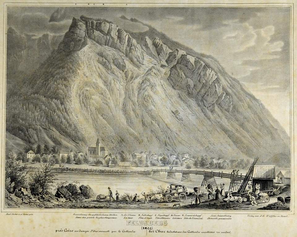 Ansicht Felsberg bei Chur