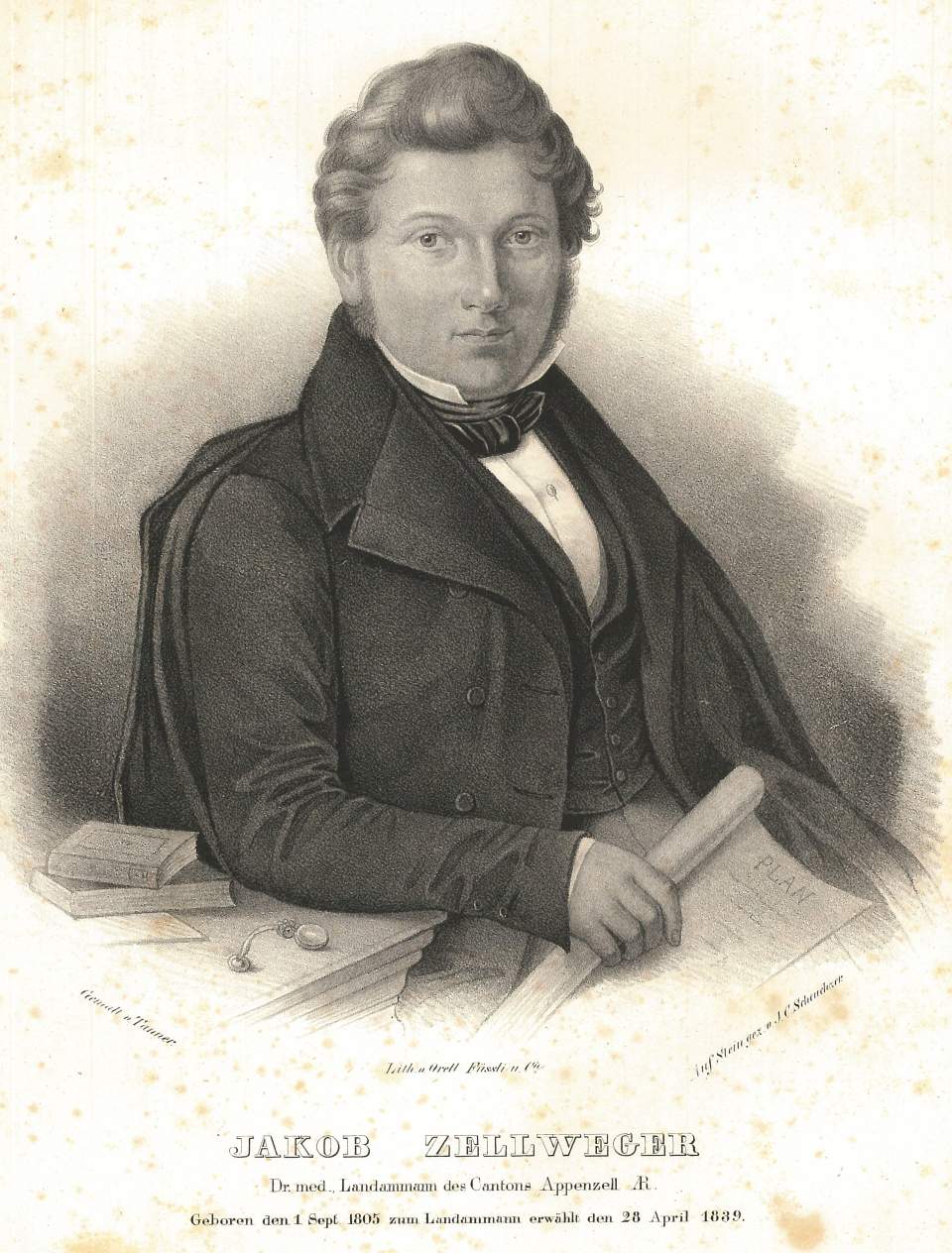 Porträt von Jac. Zellweger