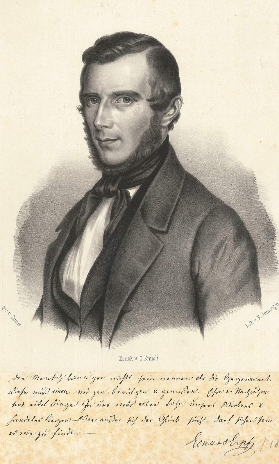 Porträt des Regierungsrates Dr. Ed. Eipf v. St. Gallen