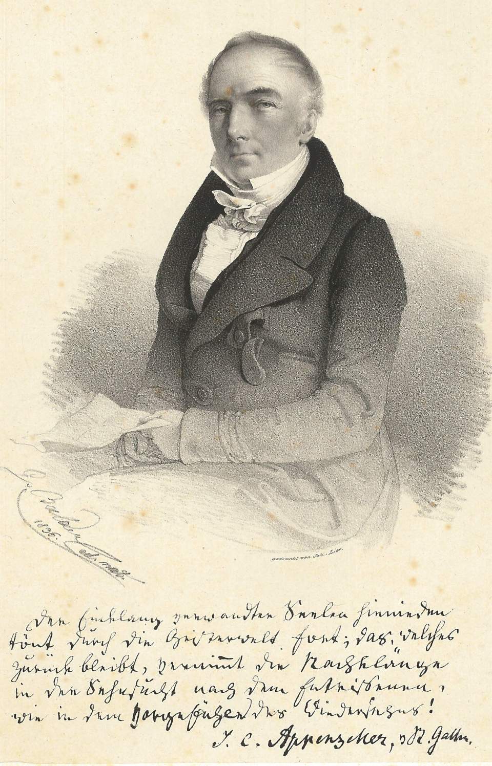 Porträt des J. C. Appenzeller von St.Gallen