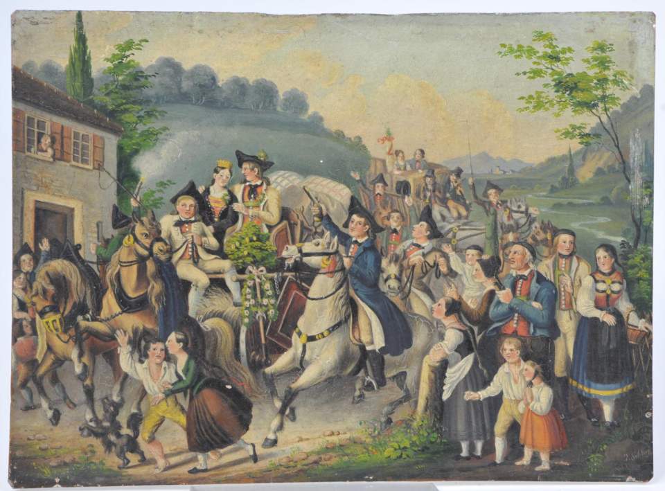 Einzug eines Brautpaares