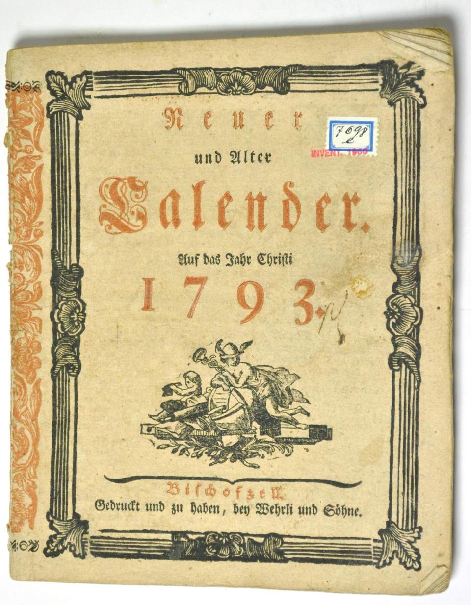 Neuer und alter Kalender auf das Jahr Christi 1793