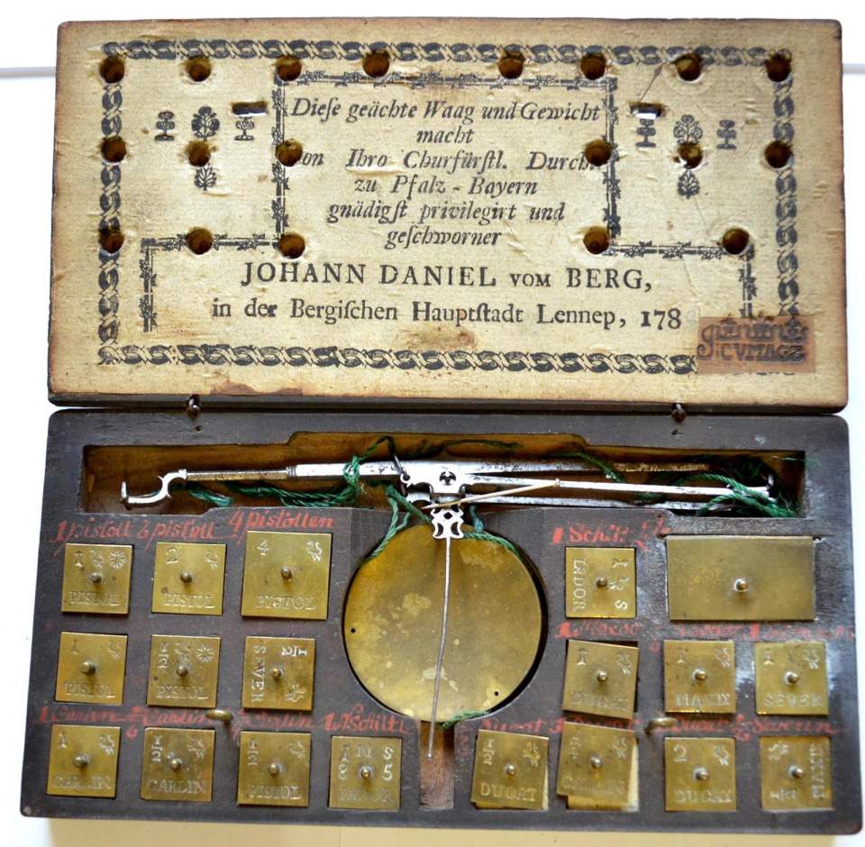 Münzwaage aus der Werkstatt des Joh. Daniel vom Berg
