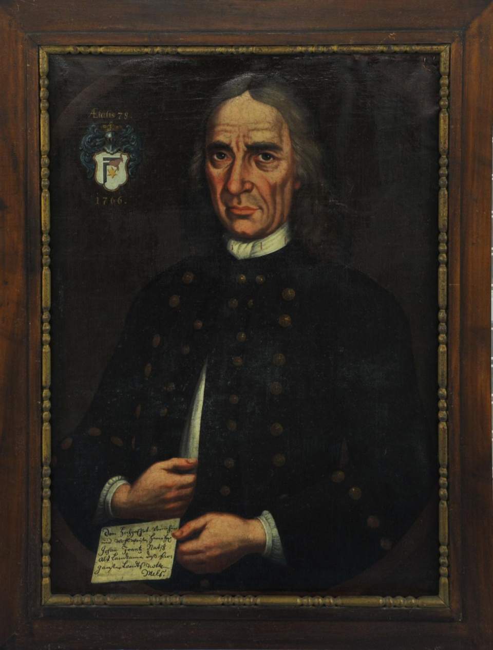 Porträt Johann Franz Natsch (1688 - 1766); Landammann der Landvogtei Sargans, 1766